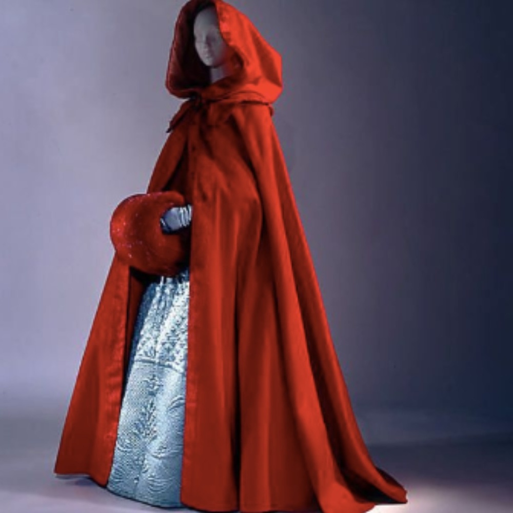 Vintage Velvet Red Cape- RARE and One of a Kind!